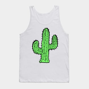 Plain Green Cactus Tank Top